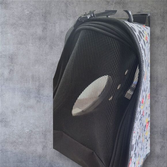 Mickey Mouse Pet Carrier with Viewing Bubble Used ONCE AIRPLANE READY - Picture 3 of 10